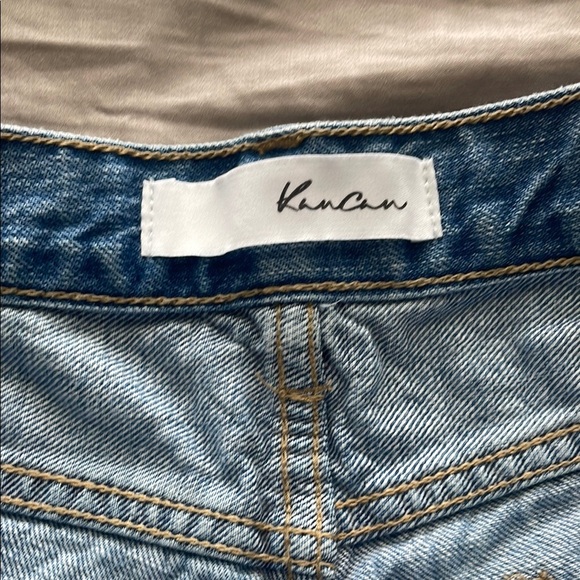 Kancan High Waisted Distressed Denim Shorts 100% Cotton size 27/7 - Picture 2 of 12